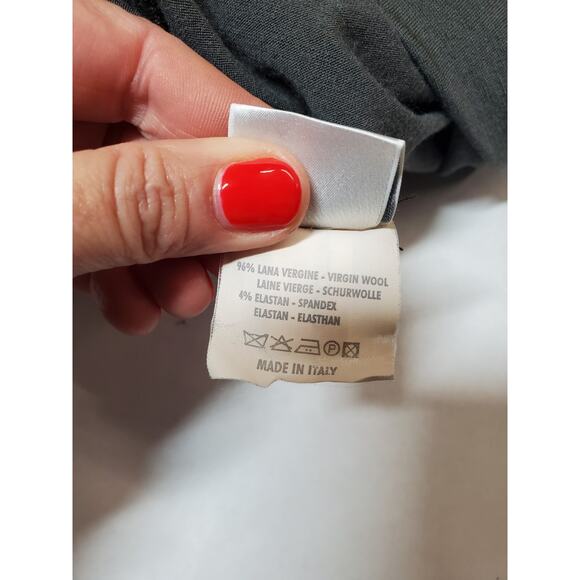 BRUNELLO CUCINELLI Italy Womens 6 DRESS Designer Avant Garde *flaws* Wool Gray - Picture 9 of 15